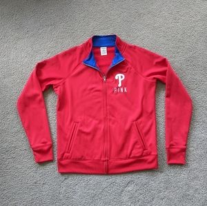 VS Pink Phillies Athletic Jacket (L)